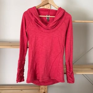 XCVI Pink Hooded Shirt